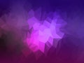 Polygonal purple and dark blue background - Low poly texture - Polygon background Royalty Free Stock Photo