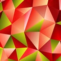 Polygonal rainbow mosaic background. Abstract low poly vector illustration. Triangular pattern, copy space. Template Royalty Free Stock Photo