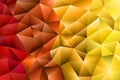 Polygonal rainbow mosaic background. Abstract low poly vector illustration. Triangular pattern, copy space. Template Royalty Free Stock Photo