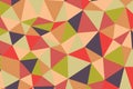 Polygonal rainbow mosaic background. Abstract low poly vector illustration. Triangular pattern in halftone style Royalty Free Stock Photo