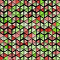 Polygonal rainbow mosaic background. Abstract low poly vector illustration. Triangular pattern in halftone style Royalty Free Stock Photo