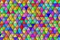 Polygonal rainbow mosaic background. Abstract low poly vector illustration. Triangular pattern in halftone style Royalty Free Stock Photo