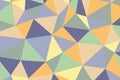 Polygonal rainbow mosaic background. Abstract low poly vector illustration. Triangular pattern in halftone style