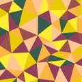 Polygonal rainbow mosaic background. Abstract low poly vector illustration. Triangular pattern in halftone style