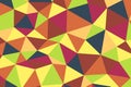 Polygonal rainbow mosaic background. Abstract low poly vector illustration. Triangular pattern in halftone style