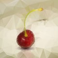 Polygonal red cherries