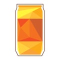 Polygonal soda can. Vector Royalty Free Stock Photo