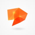 Polygonal speech bubble Royalty Free Stock Photo