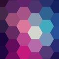 Polygonal style. colorful hexagons. vector abstract illustration. eps 10 Royalty Free Stock Photo