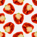 Polygonal Sweet pepper. Royalty Free Stock Photo