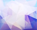 Polygonal triangle vector background, blue, rose and turquoise c Royalty Free Stock Photo