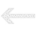 Mesh Vector Arrow Left Icon Royalty Free Stock Photo