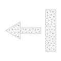 Mesh Vector Pull Left Icon Royalty Free Stock Photo