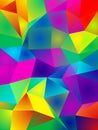 Polygonal Vibrant Color Background