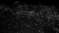 Polygonal visual picture of polygon particle connected across background. AIG35.