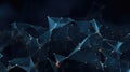 Polygonal visual picture of polygon particle connected across background. AIG35.