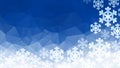 Polygonal winter background