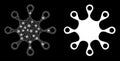 Polygonal Wire Frame Mesh Axenic Microbe with Magic