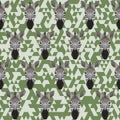 Polygonal zebra pattern background