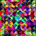 Polygons psychedelic bright abstract geometric