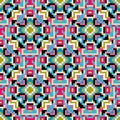 Polygons psychedelic colored geometric background pixels