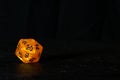 A polyhedral twenty sided die used for role playing games such a Royalty Free Stock Photo