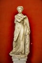 Polyhymnia, muse of sacred song statue at Muses hall of Museo Pio-Clementino in Vatican Museum Royalty Free Stock Photo