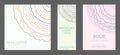 A polyline. A set of colored cover pages for a book, a catalog magazine