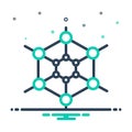 Mix icon for Polymer, molecule and polypropylene