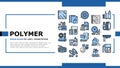 Polymer Material Industry Goods Landing Header Vector