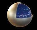 Polymer matrix with agent encapsulated in the microsphere