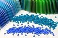 Polymer with samples Royalty Free Stock Photo