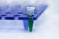 Polymerase Chain Reaction PCR and Agarose gel electrophoresis is a method of gel electrophoresis. Royalty Free Stock Photo