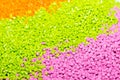 Polymeric dye for plastics. Pigment in the granules. Royalty Free Stock Photo