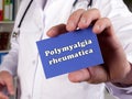 Polymyalgia rheumatica inscription on the piece of paper Royalty Free Stock Photo