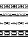 Polynesian armband tattoo stencil. Pattern samoan. Black and white texture. Vector illustration Royalty Free Stock Photo