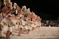 Polynesian dancers during the Heiva in Bora Bora