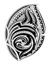 Polynesian ethnic style tattoo