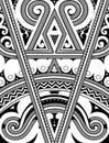 Polynesian ornament with ethnic elements