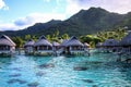 Polynesian overwater - Moorea Royalty Free Stock Photo