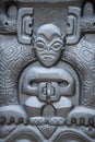 Polynesian stone statue Royalty Free Stock Photo