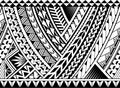 Polynesian style armband seamless tattoo Royalty Free Stock Photo