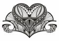 Decorative Polynesian tattoo pattern maori icon for your design. Vector illustration Royalty Free Stock Photo