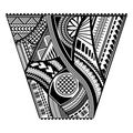 Polynesian tattoo style sleeve vector design.