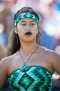 Polynesian woman in costume