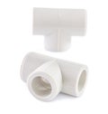 Polypropylene fittings isolated Royalty Free Stock Photo