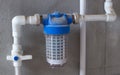 Polypropylene pipes and a filter for treating tap water