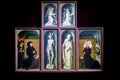 The Hospices of Beaune historic hospital. The Polyptych. Beaune, Burgundy, France