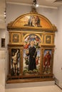 Polyptych of Saint Nicholas of Tolentino by Vincenzo Civerchio i