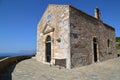 POLYRINIA, CRETE: The church of the ancient Hellenic city of Polyrinia near Kastelli-Kissamos in the western part of Crete